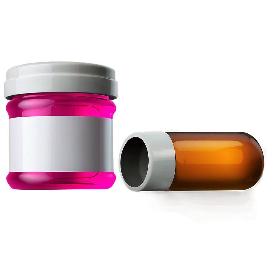 Small Pill Bottle Png 10