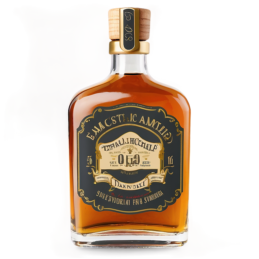 Small Whiskey Bottle Png 6