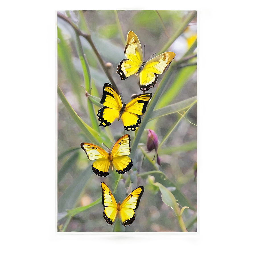 Small Yellow Butterfly Png Rje44