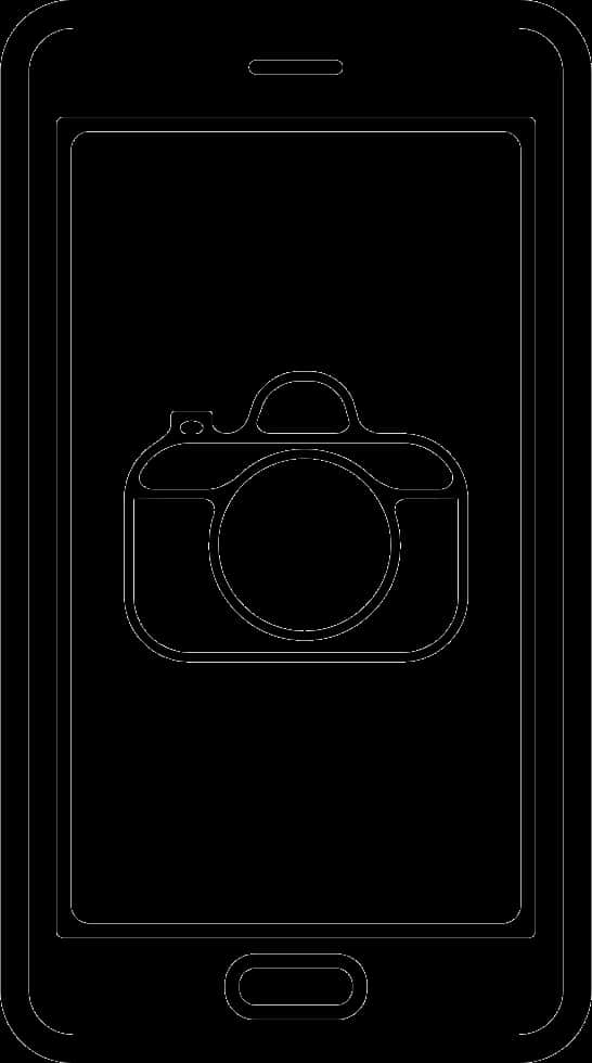 Smartphone Camera Icon Outline