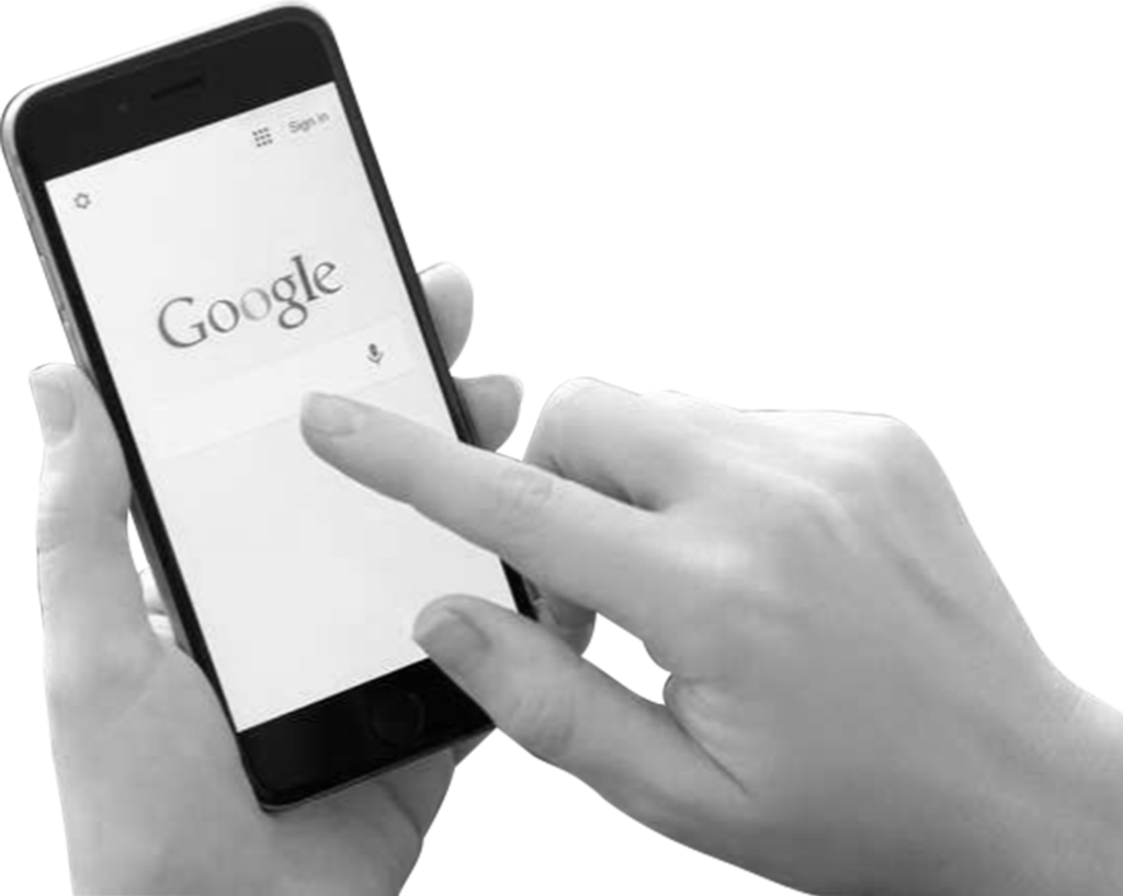 Smartphone Google Search Hand