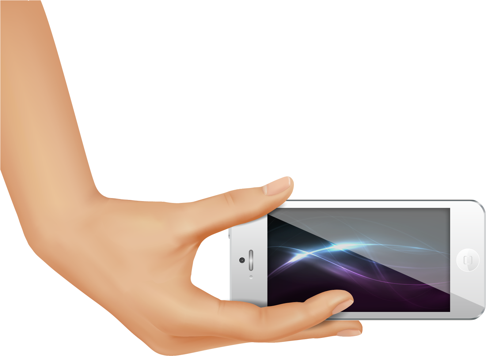 Smartphone Heldin Hand