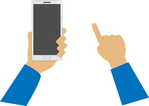 Smartphone Interaction Vector