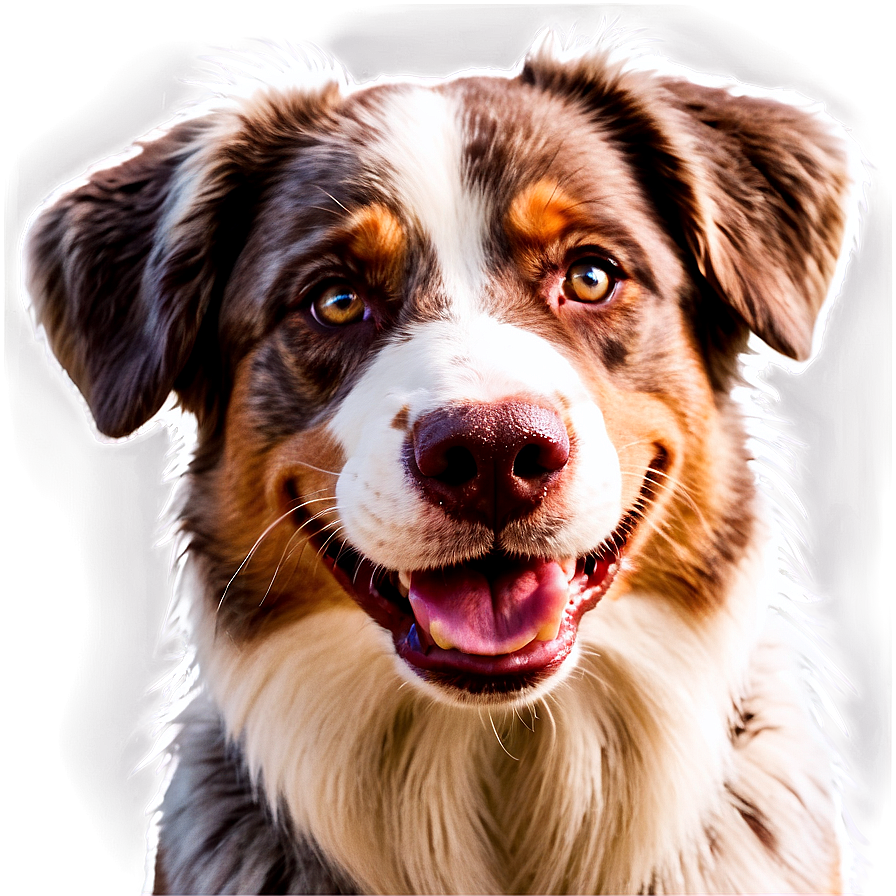 Smiling Australian Shepherd Png Fpl26