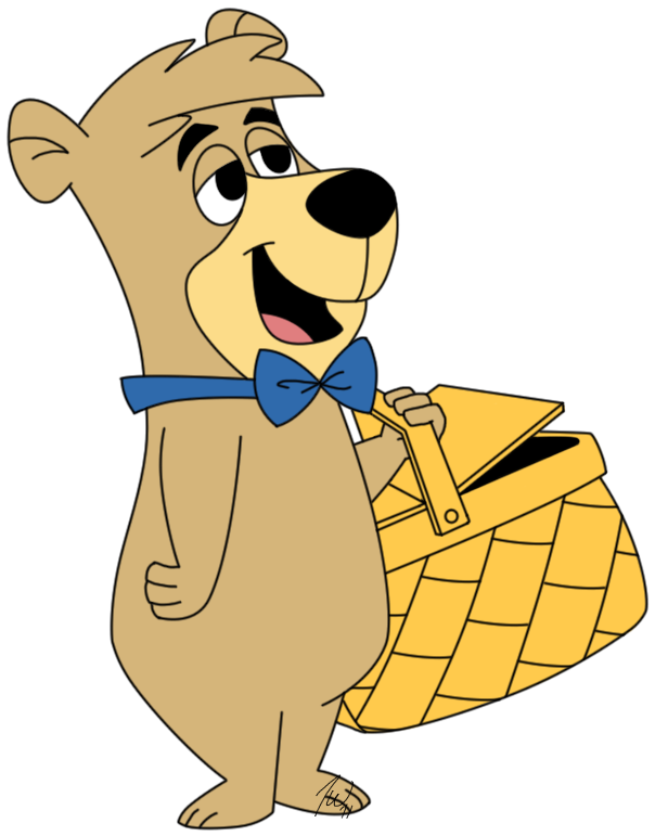 Smiling Bear Cartoon Character