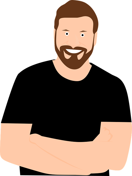 Smiling Bearded Man Avatar