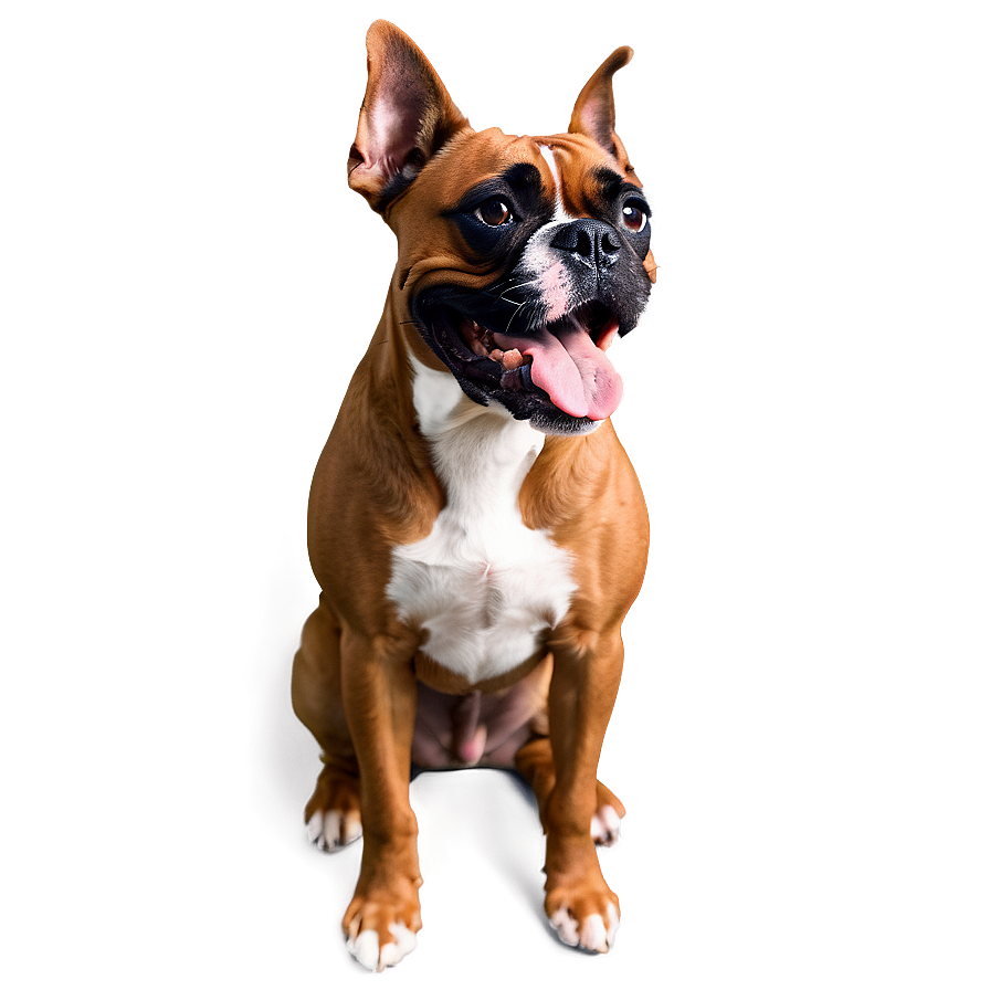 Smiling Boxer Dog Png 06242024