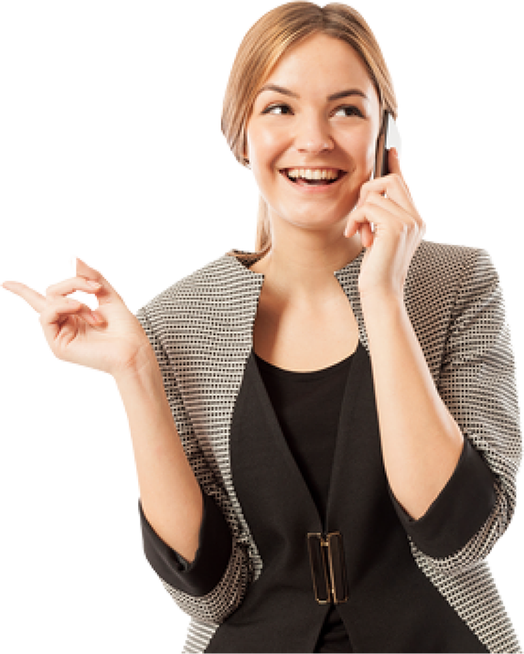 Smiling Businesswoman On Phone