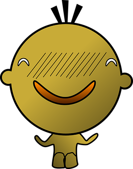 Smiling Cartoon Character