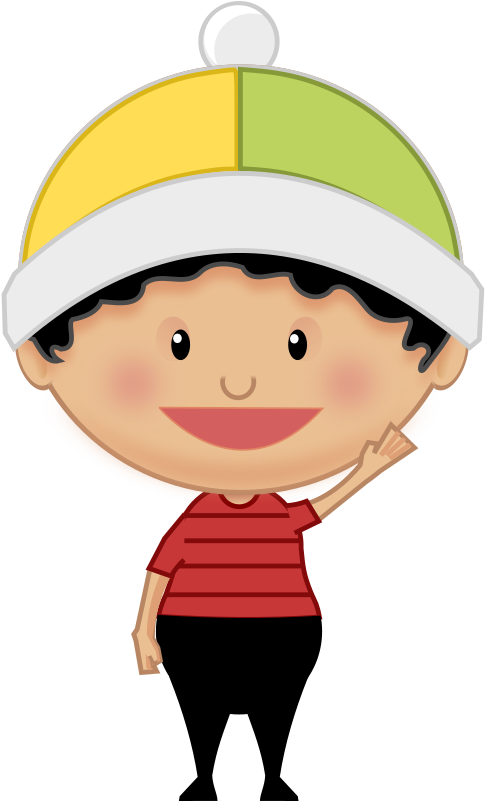 Smiling Cartoon Child Cap