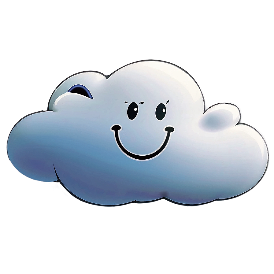 Smiling Cartoon Cloud Png Fgg49