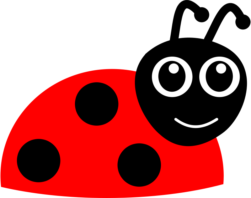 Smiling Cartoon Ladybug