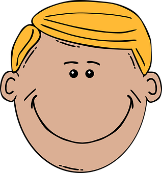 Smiling Cartoon Man Illustration