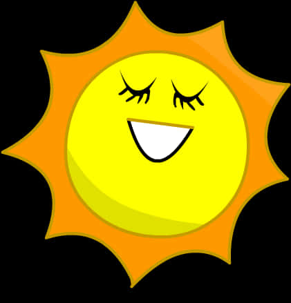 Smiling Cartoon Sun