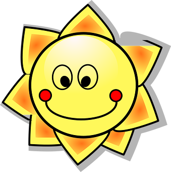 Smiling Cartoon Sun