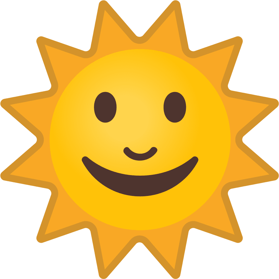 Smiling Cartoon Sun