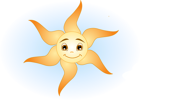 Smiling Cartoon Sunand Cloud