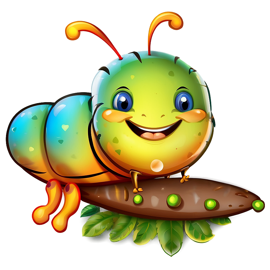 Smiling Caterpillar Clipart Png 57