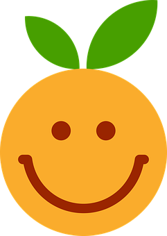 Smiling Clementine Emoji