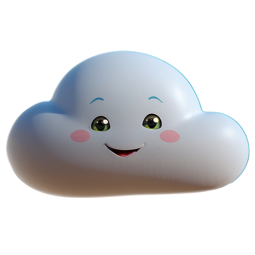 Smiling Cloud Clipart Png Skd95