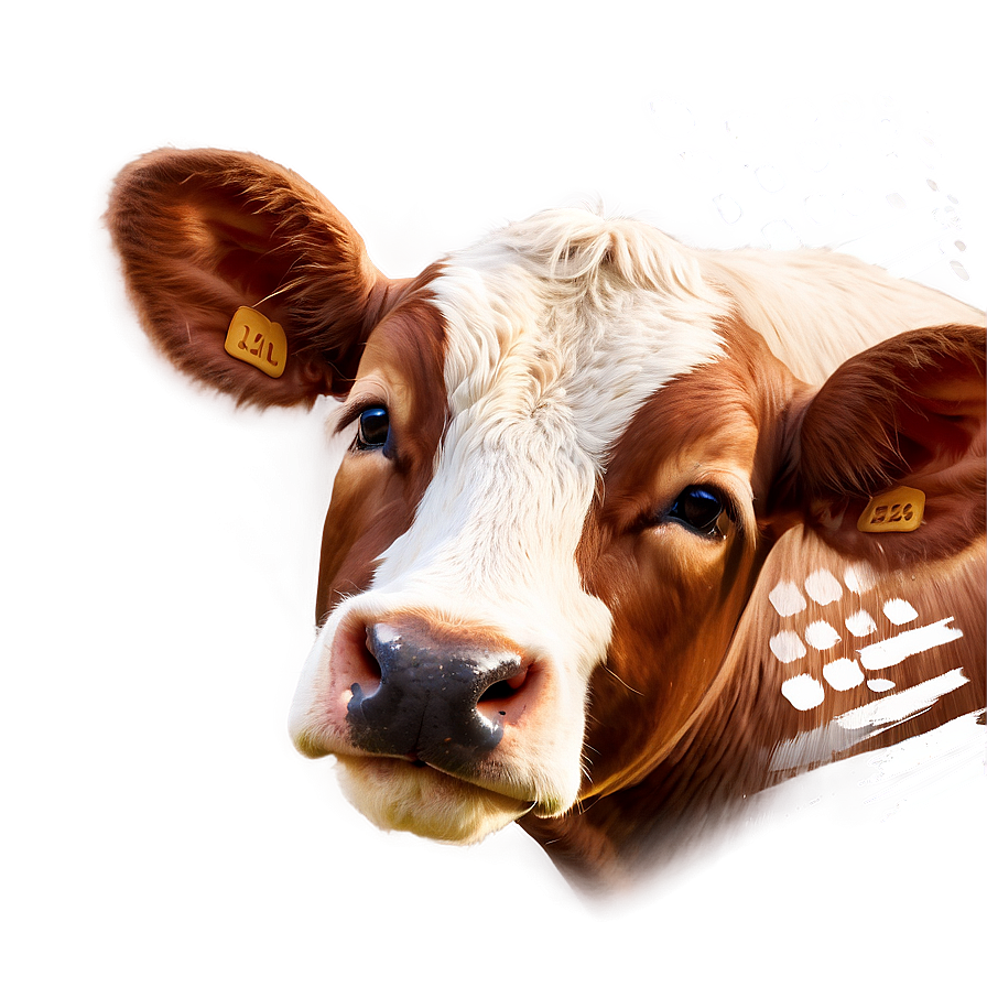 Smiling Cow Face Graphic Png 78