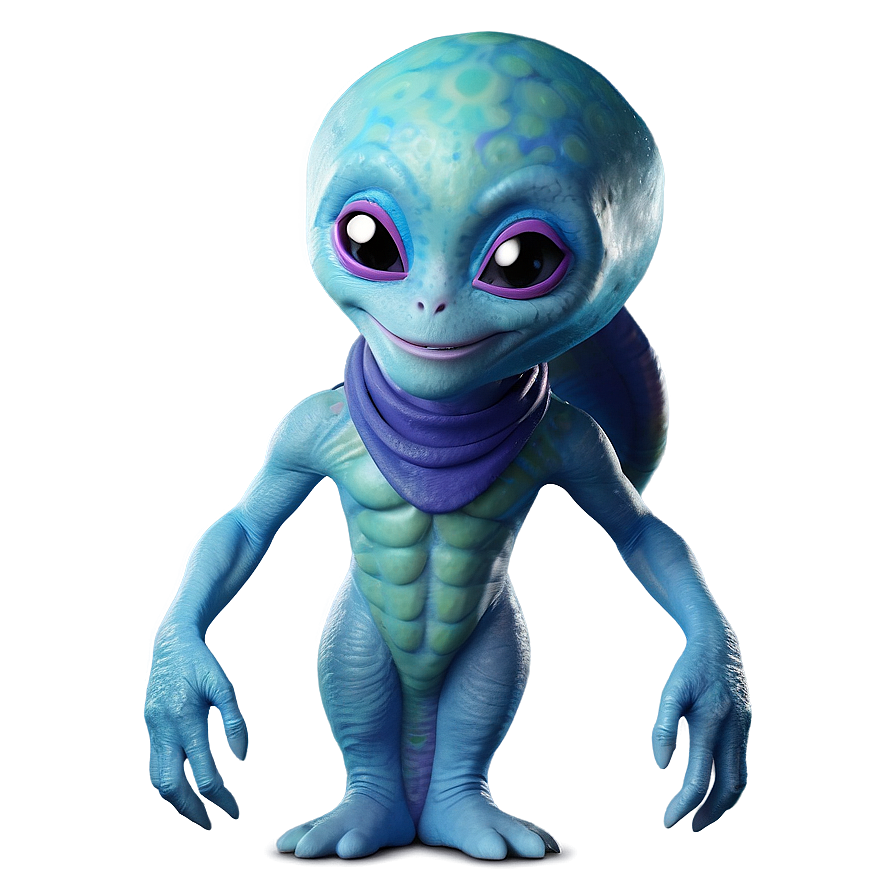 Smiling Cute Alien Png Fjn94