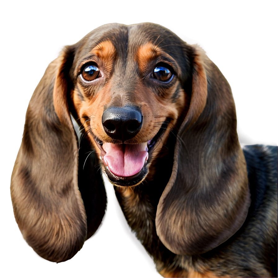 Smiling Dachshund Face Png Esu5