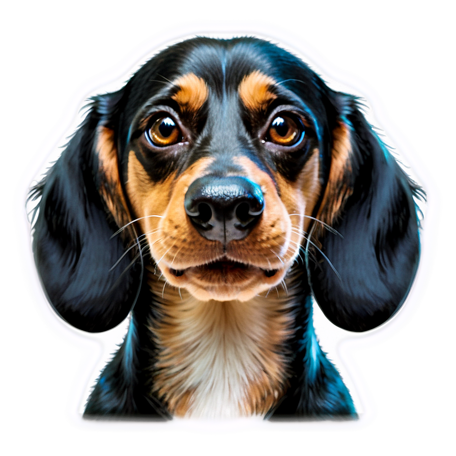 Smiling Dachshund Face Png Nqx