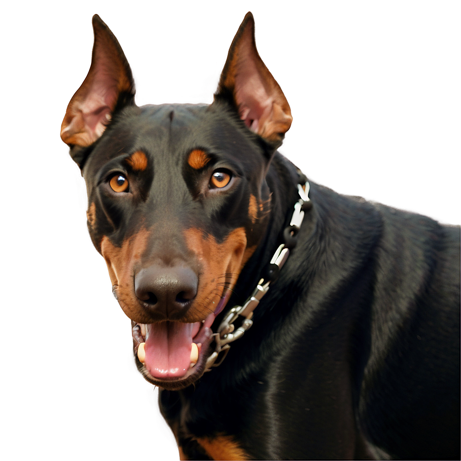 Smiling Doberman Png 06252024