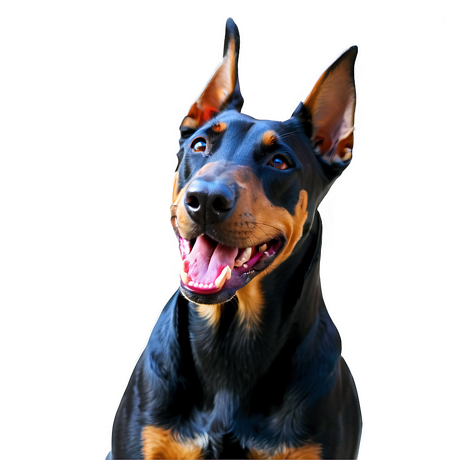 Smiling Doberman Png 14