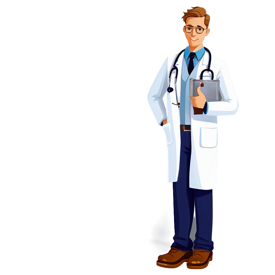 Smiling Doctor Cartoon Clipart Png Cty12