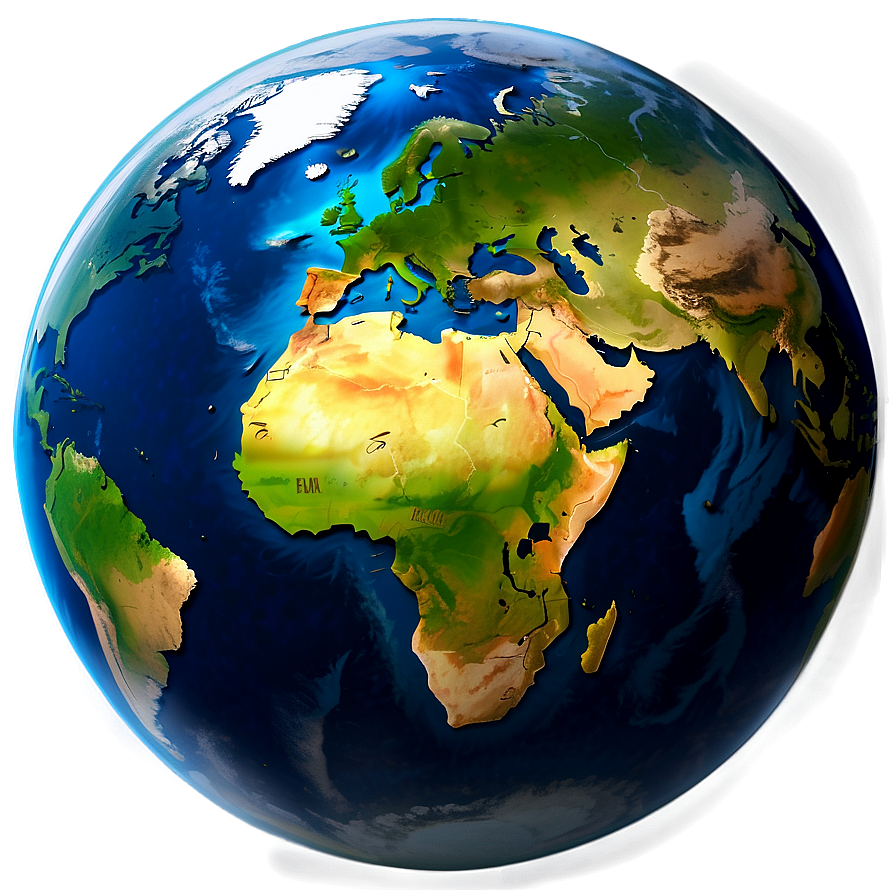 Smiling Earth Cartoon Png 05252024