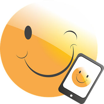 Smiling Emoji Mobile Concept