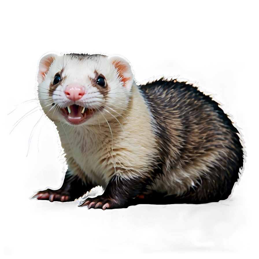 Smiling Ferret Png 3