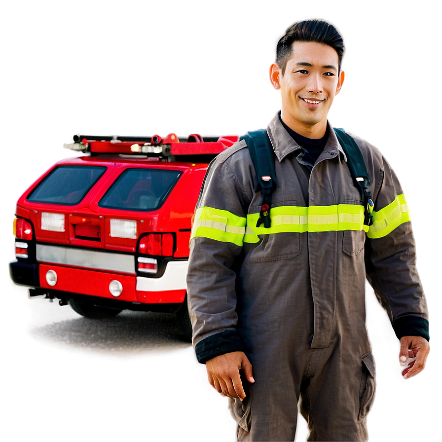 Smiling Fireman Png 06252024