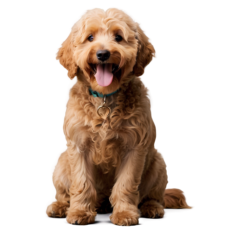 Smiling Goldendoodle Png 06262024