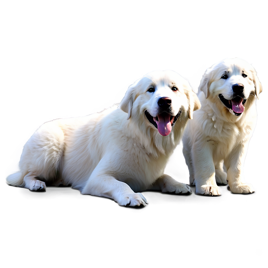 Smiling Great Pyrenees Png Bvk49