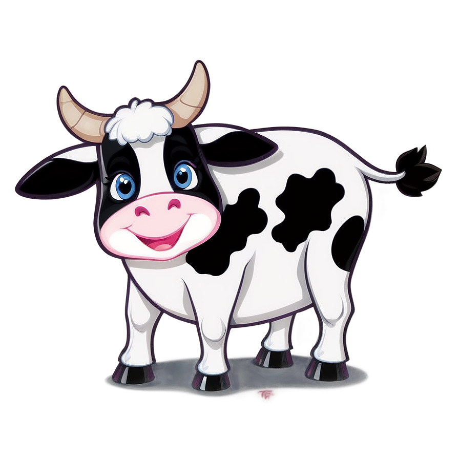 Smiling Heifer Character Png 06282024