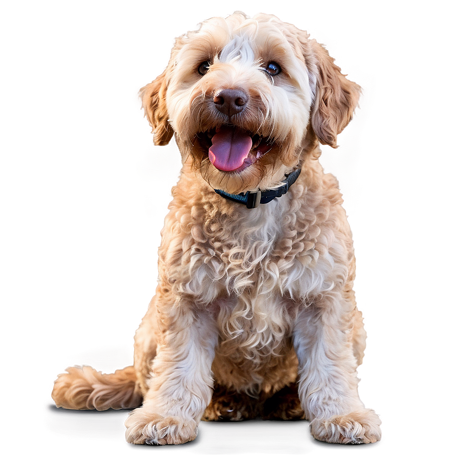 Smiling Labradoodle Dog Png 06262024