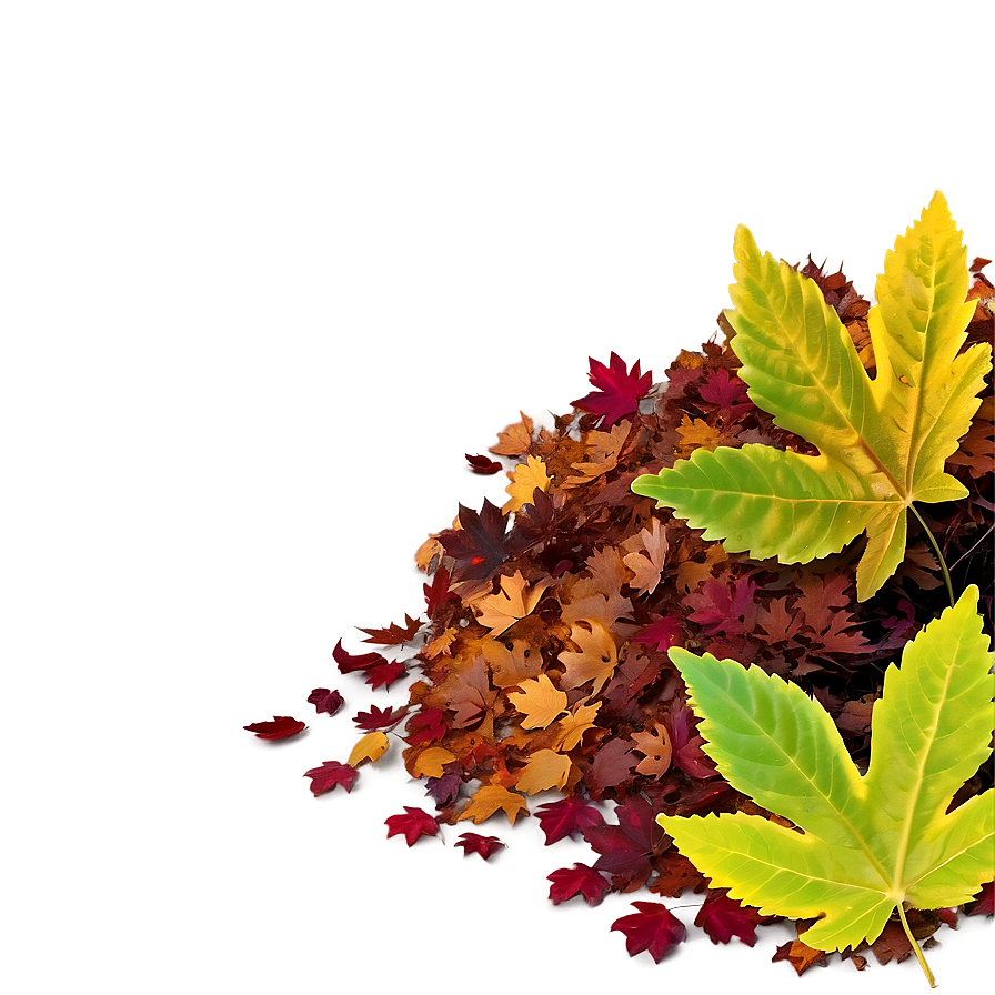 Smiling Leaf Pile Png 16