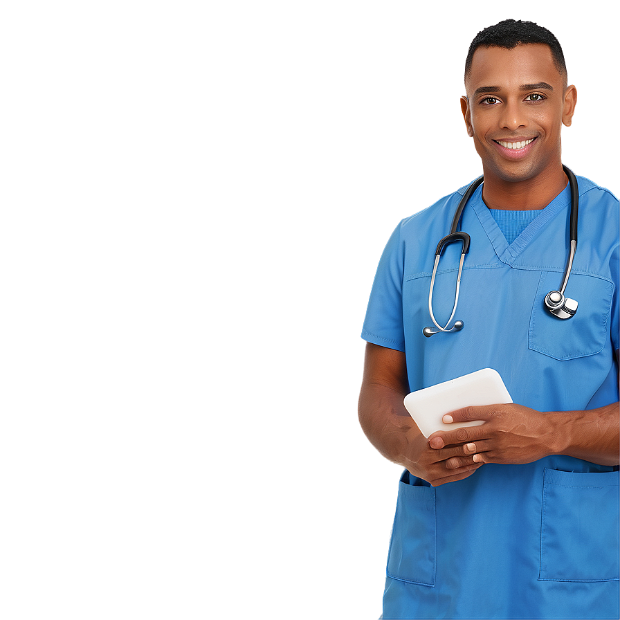 Smiling Male Nurse Png Tmc3