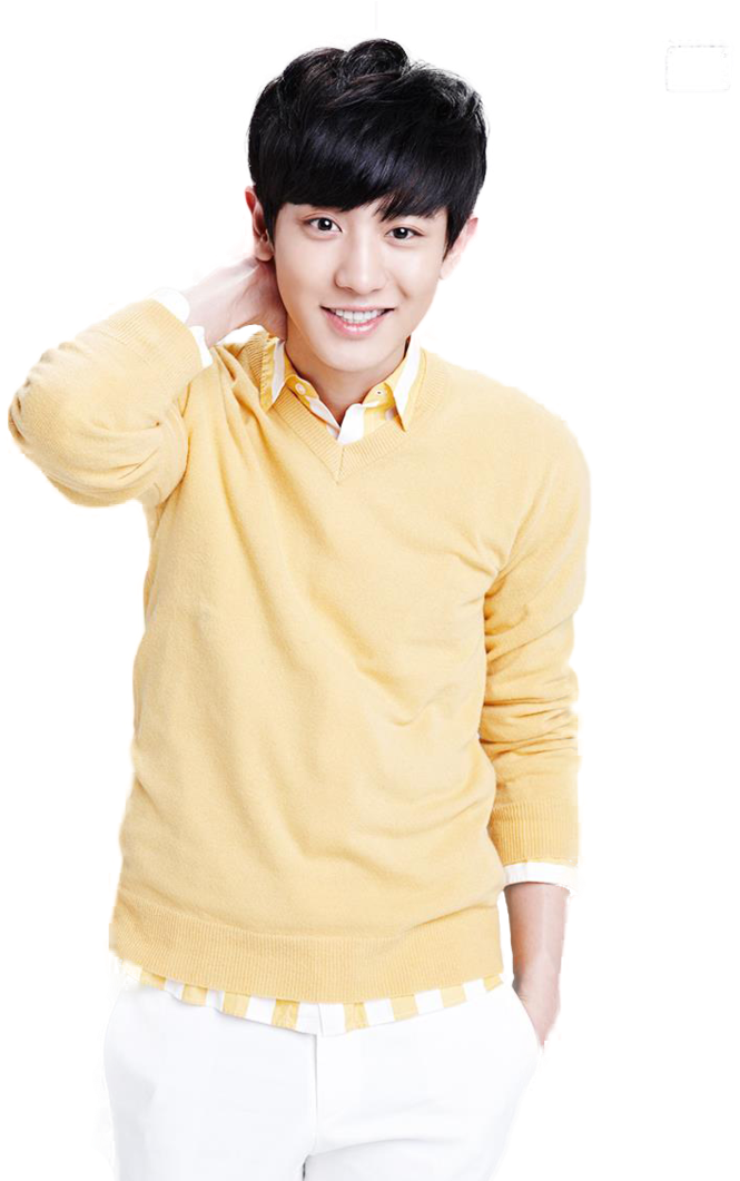 Smiling Manin Yellow Sweater