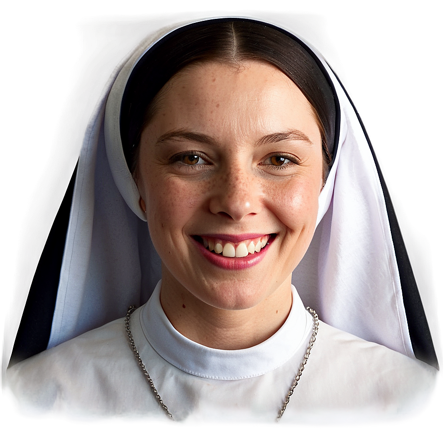 Smiling Nun Graphic Png Ccs