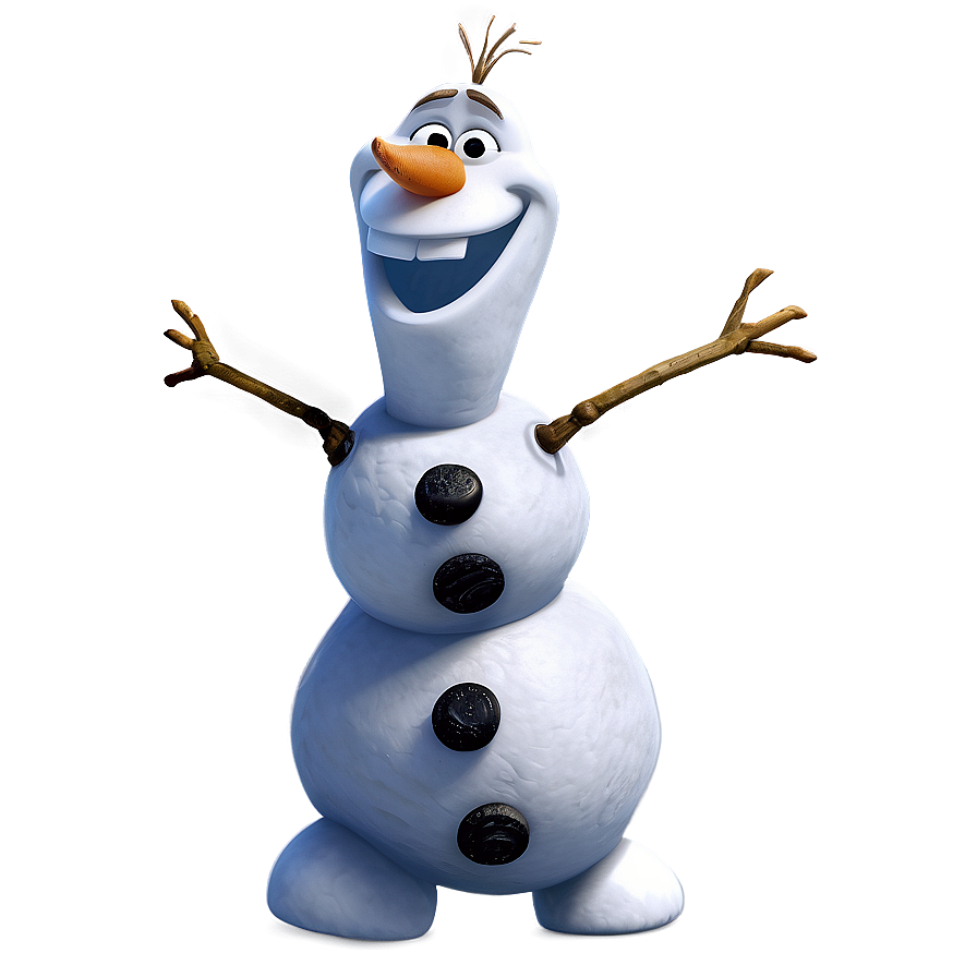 Smiling Olaf Illustration Png Uai36