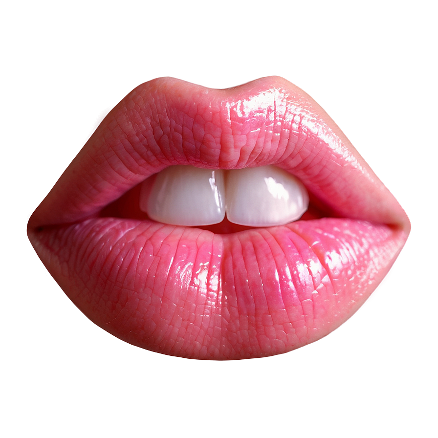 Smiling Pink Lips Png Ebi