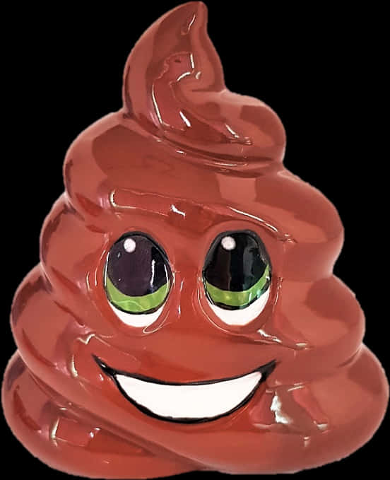 Smiling Poop Emoji Figurine