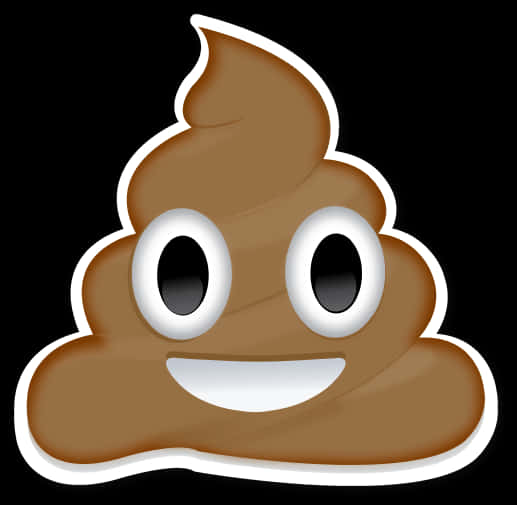 Smiling Poop Emoji Illustration