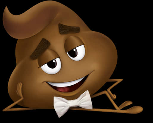 Smiling Poop Emoji Illustration