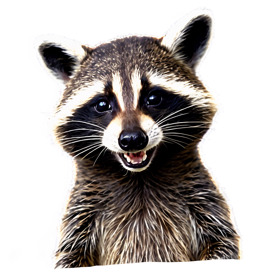 Smiling Raccoon Png 05242024