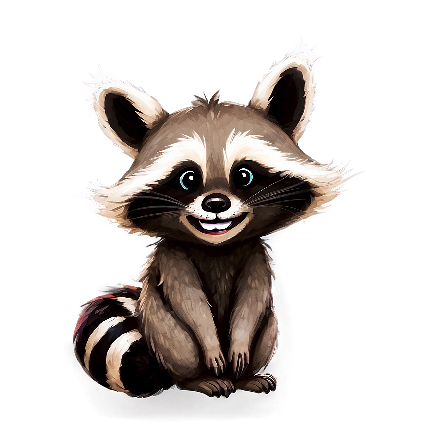 Smiling Raccoon Png Dtt